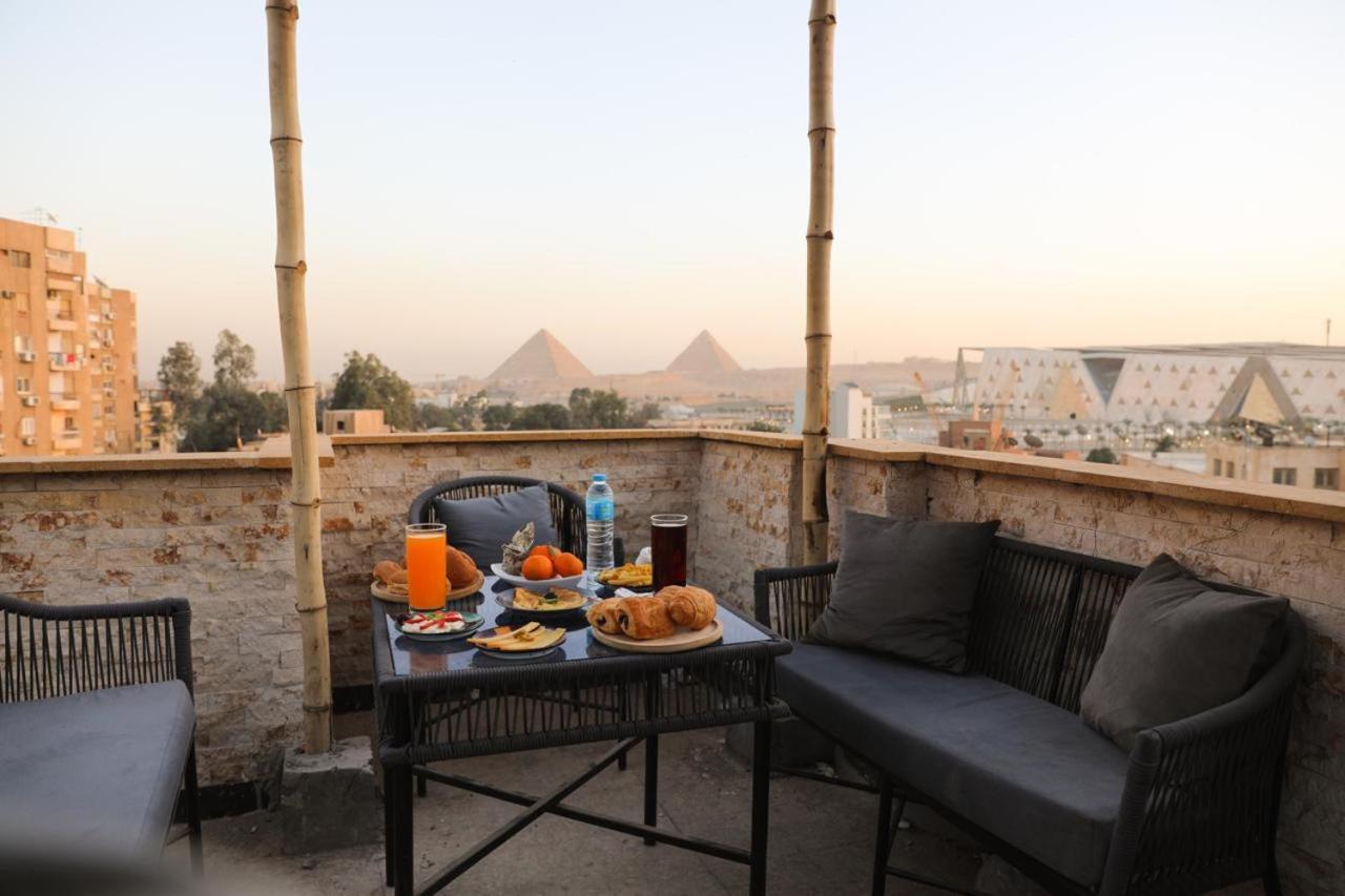 King Tout Hotel Pyramids View Cairo Exterior foto