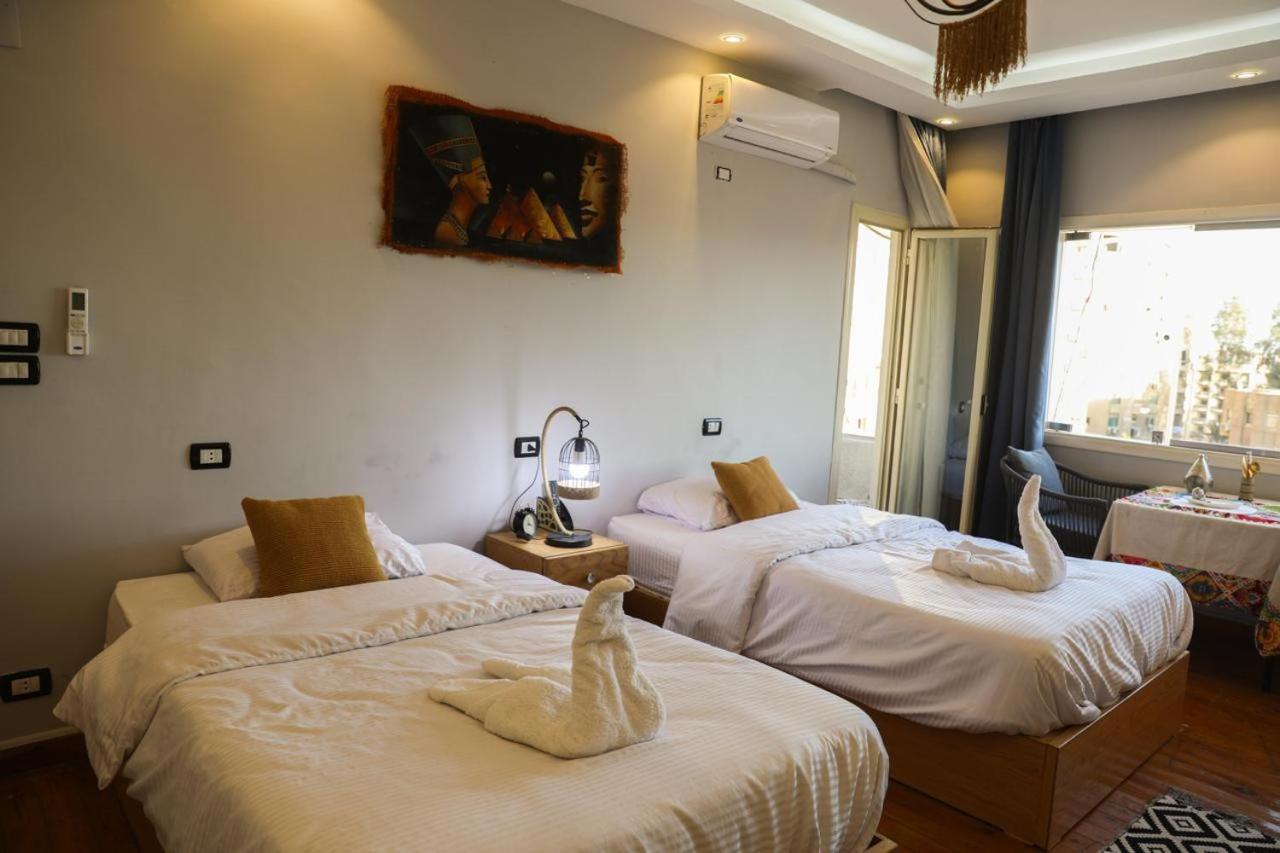 King Tout Hotel Pyramids View Cairo Exterior foto